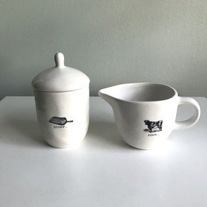 HTF Rae Dunn ICON Pour & Scoop Set